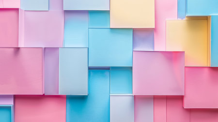 Abstract pastel color blocks, smooth gradientの素材