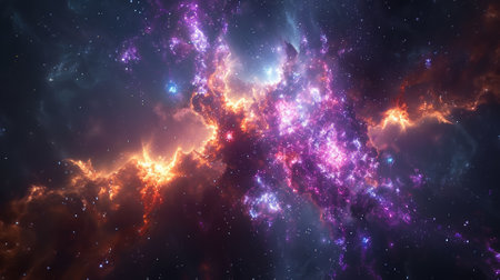 Deep space nebula, cosmic explorationの素材