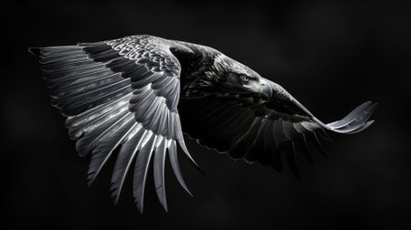 Majestic eagle flight, freedom symbolの素材