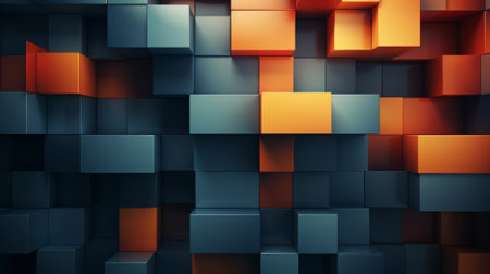 Group of abstract geometric patterns, ample copy spaceの素材