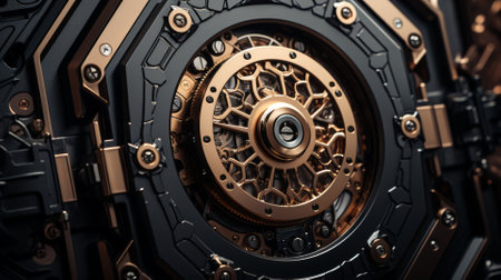 Secure vault door locking mechanism, high-end security systemの素材