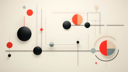 Abstract geometric shapes, minimalistic design conceptの素材