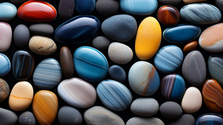 Smooth pebbles, soothing colors, zen-like calmnessの素材