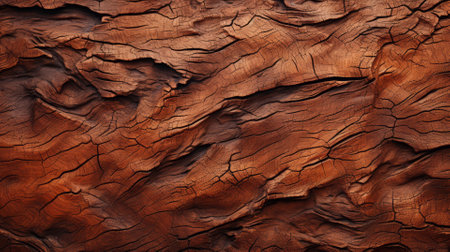Textured bark of an ancient tree, close-up, natural patternsの素材
