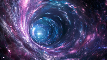 Visualizing a quantum wormhole, a surreal passage through spacetime dimensionsの素材