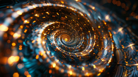 Chronomancy clock with time-warping spiral effectsの素材