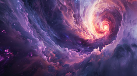 Dimensional rift revealing a glimpse of another universeの素材