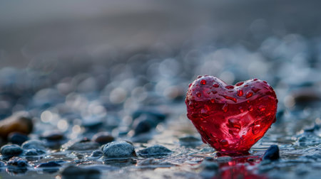 A heart representing love or passionの素材
