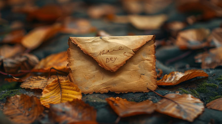 A letter symbolizing communication or informationの素材