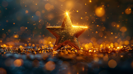 A star symbolizing aspiration or inspirationの素材