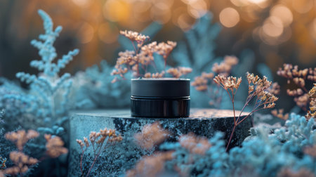 Skin recovery balm elements fusing with the restorative energy of a new dawnの素材