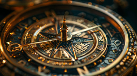 A compass that points directly towards the most lucrative investment opportunities.の素材