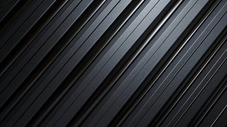 Sleek 3D diagonal stripes, metallic finish, modern minimalist styleの素材