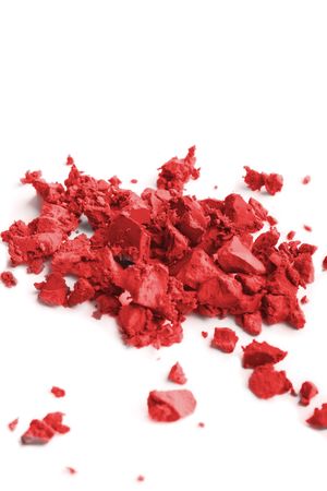 Abstract colour dust on white bacground (isolated)の写真素材