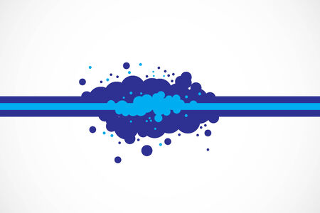 Stylish background with blue line and blotsのイラスト素材
