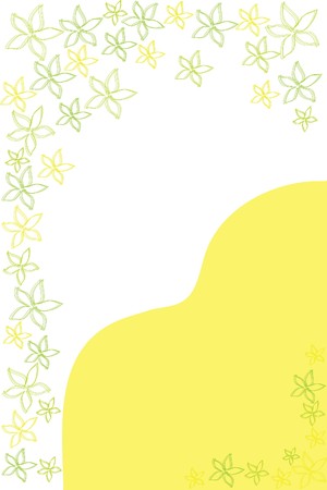 many beautiful yellow flowers on white backgroundのイラスト素材