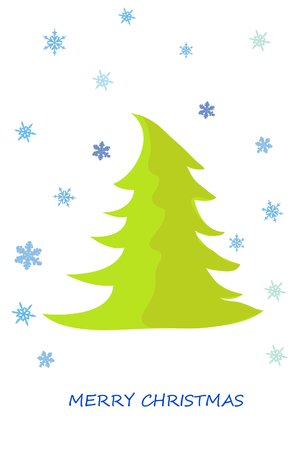 Beautiful xmas illustration on white backgroundのイラスト素材