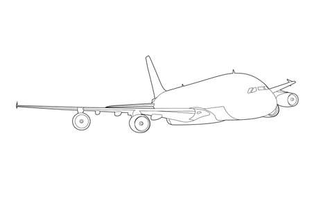 Airplaneのイラスト素材