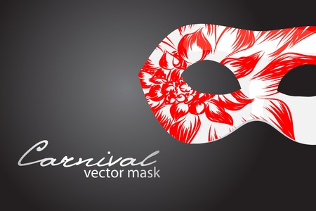 Carnival mask on dark backgroundのイラスト素材