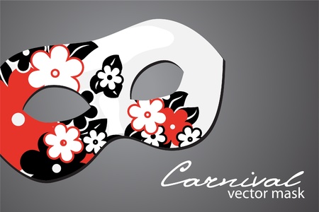 Carnival mask on dark backgroundのイラスト素材