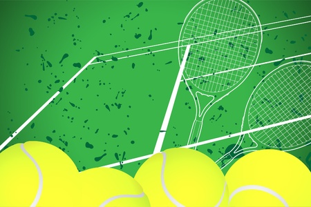 tennis background のイラスト素材