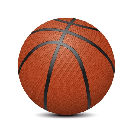 Basketball ball over white background (vector illustration)のイラスト素材