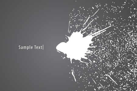 white paint splash on dark backgroundのイラスト素材