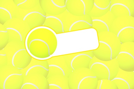 Tennis vector illustration (some tennis balls)のイラスト素材