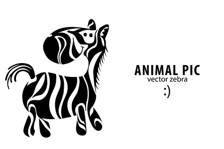 Animal illustration of hand drawn zebraのイラスト素材