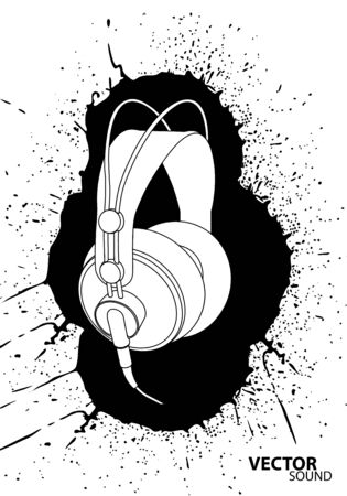 Vector headphonesのイラスト素材