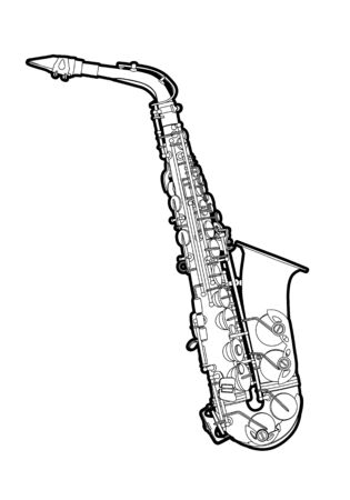 saxophoneのイラスト素材