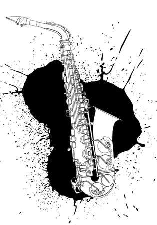 saxophoneのイラスト素材