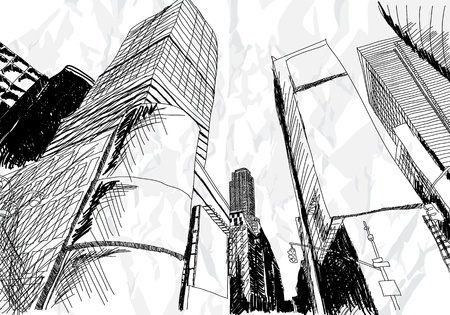 Cityscapeのイラスト素材