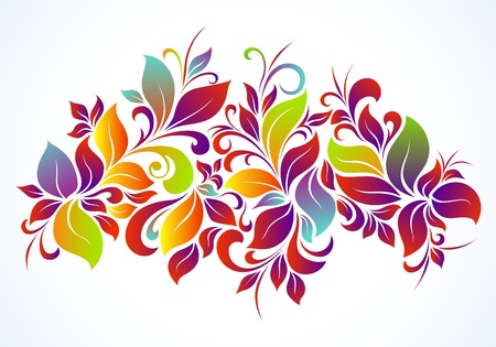 Bright floral backgroundのイラスト素材