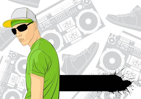 young manのイラスト素材