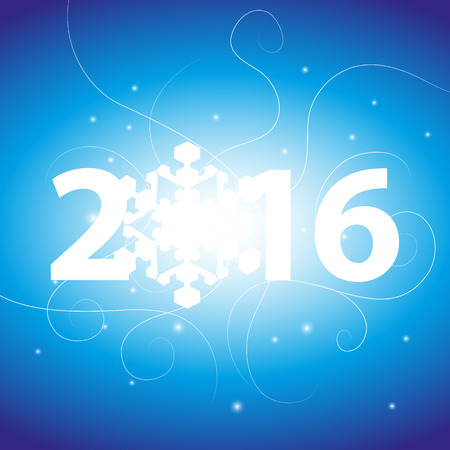 2016 Merry Christmas and Happy New Yearのイラスト素材