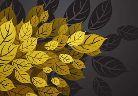  colorful autumn leavesのイラスト素材