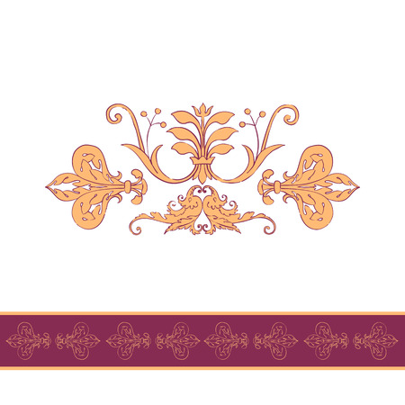 Bright vintage seamless wallpaper backgroundのイラスト素材