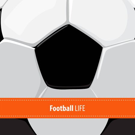 beautiful football ball background with copy spaceのイラスト素材