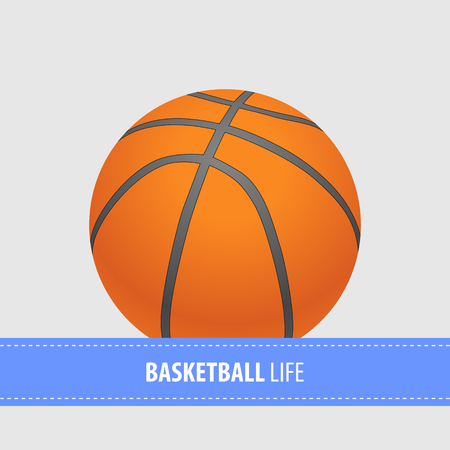 Bright basketball vector background with copy spaceのイラスト素材