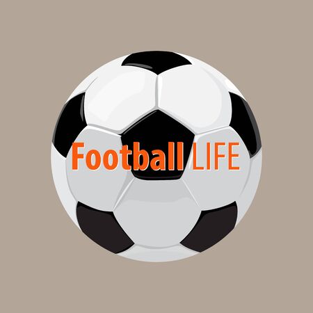 beautiful football ball background with copy spaceのイラスト素材