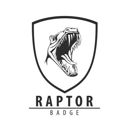 Logo with a predator on a white background for your bold ideasのイラスト素材
