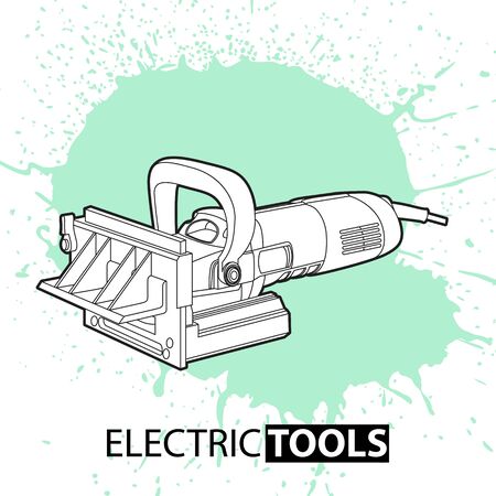 Black and white lamellar mill on a bright backgroundのイラスト素材