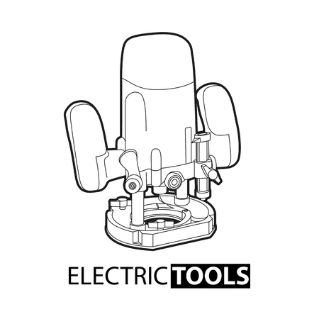 Fraser for construction work on a white backgroundのイラスト素材