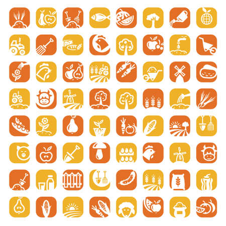 Elegant Agriculture Icons Set Created For Mobile, Web And Applications のイラスト素材