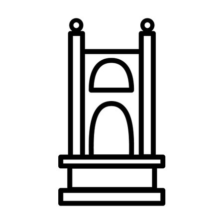 Vector bridge icon. Various bridges, outline icon. Line with editable strokeのイラスト素材