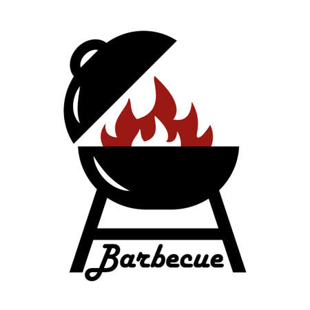 grill barbecue  label for restaurant menuのイラスト素材