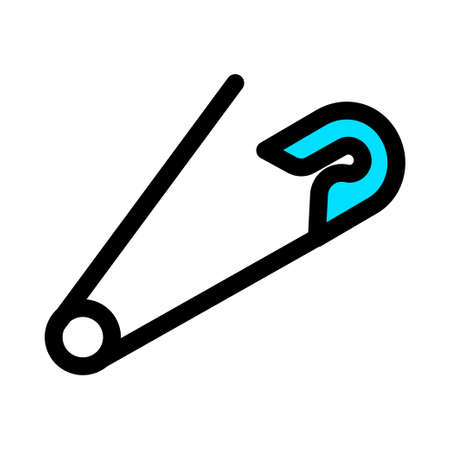 pin color icon, modern vector illustrationのイラスト素材