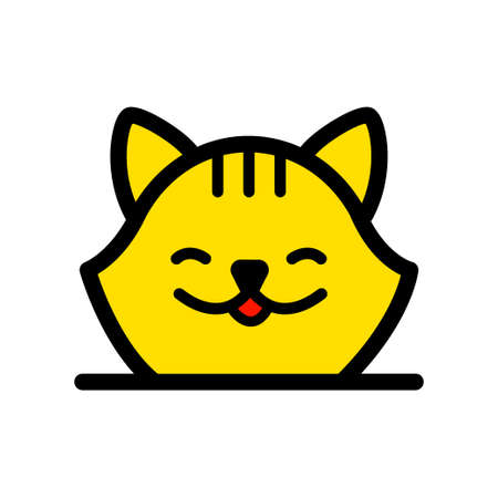 Pet hotel vector minimal concept. Vector for pet shop, hotel or veterinary clinic in simple style.のイラスト素材
