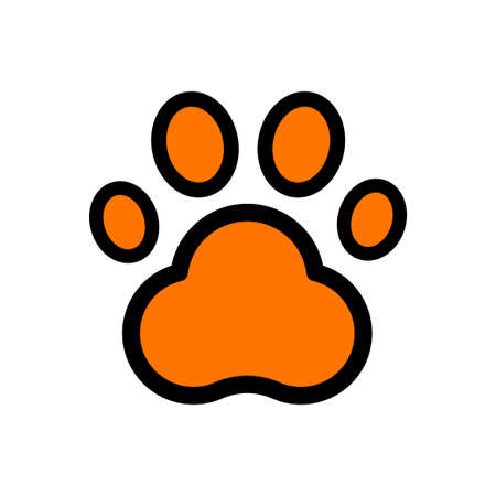 Pet hotel vector minimal concept. Vector for pet shop, hotel or veterinary clinic in simple style.のイラスト素材